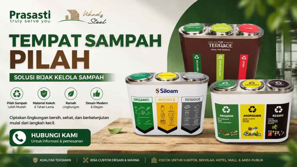 tempat sampah pilah organik dan non organik